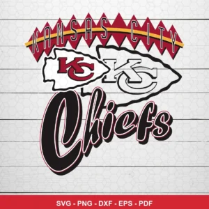 modern, clean, and bold with a slight vintage script for 'Chiefs' Chiefs logo SVG for Cricut and Silhouette