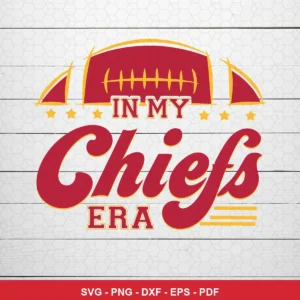vintage, clean typography with football-themed graphic elements Chiefs SVG for Cricut and Silhouette