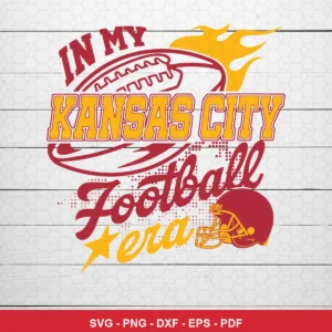 modern vintage sports typography with cartoon elements Chiefs SVG expressing team pride for Cricut and Silhouette