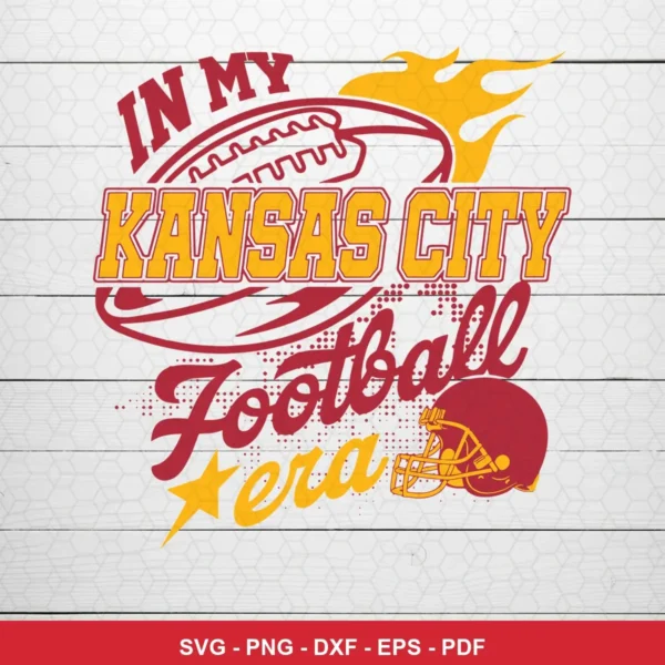 modern vintage sports typography with cartoon elements Chiefs SVG expressing team pride for Cricut and Silhouette