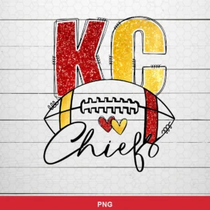 modern, minimalist with glitter texture accents Chiefs SVG expressing team pride and love for Cricut and Silhouette