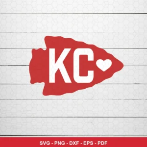 minimalist, modern, clean Chiefs logo SVG expressing team pride, love for Cricut and Silhouette