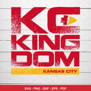 modern, bold typography with distressed texture Chiefs SVG expressing team pride and identity for Cricut and Silhouette