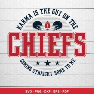 bold modern typography with minimal graphic elements Chiefs SVG expressing pride and confidence for Cricut and Silhouette