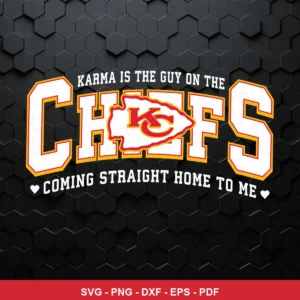 modern sports typography with bold, collegiate-style lettering Chiefs SVG for Cricut and Silhouette