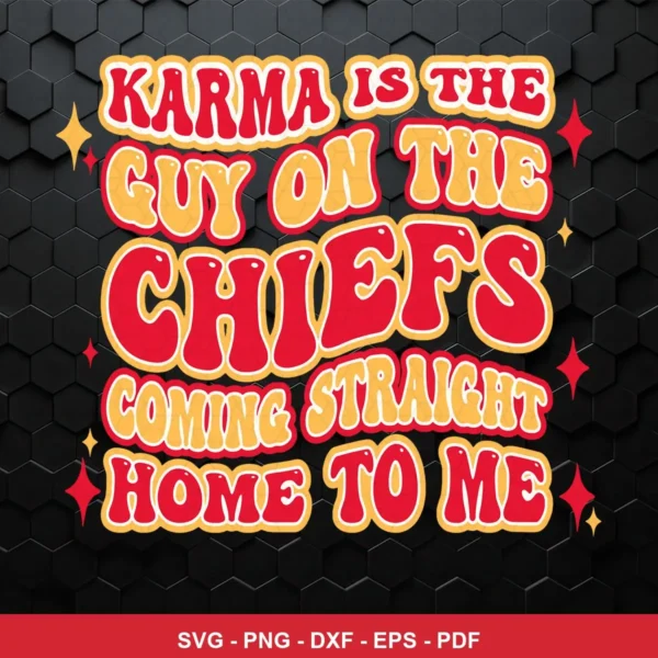 bold, cartoonish typography with a modern sports vibe Chiefs SVG expressing pride and confidence for Cricut and Silhouette