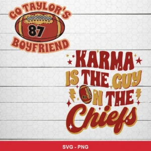 modern cartoon style with bold typography and playful football-themed graphics Chiefs player SVG for Cricut and Silhouette