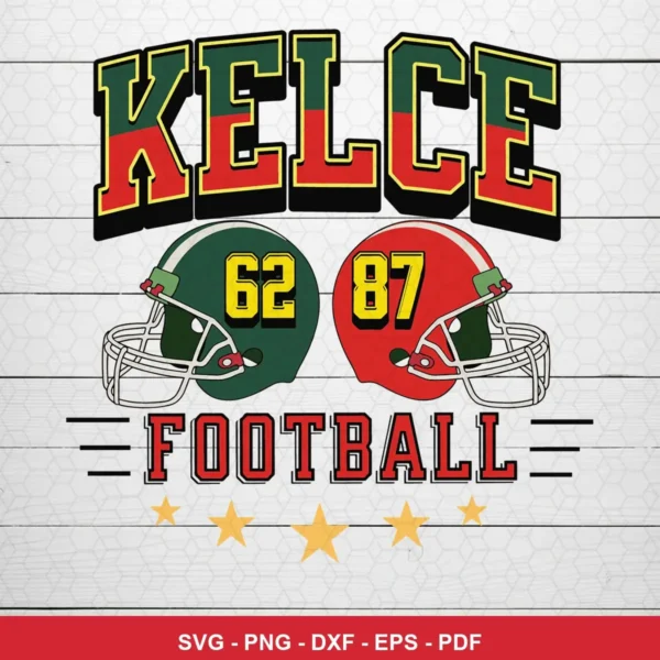 modern vintage sports design with bold typography and helmet illustrations Chiefs helmet SVG for Cricut and Silhouette