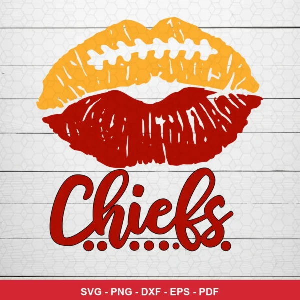 modern minimalistic with bold graphic elements Chiefs logo SVG expressing team pride and affection for Cricut and Silhouette