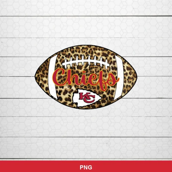modern, simple graphic with a leopard print pattern Chiefs SVG expressing team pride for Cricut and Silhouette
