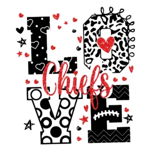 bold and playful with a vintage touch Chiefs classic SVG design showing excitement and pride for Cricut and Silhouette cutting machines