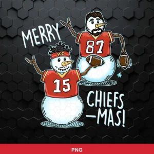 cartoon, playful, modern digital illustration Chiefs player SVG expressing festive, cheerful for Cricut and Silhouette