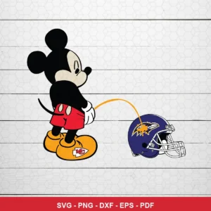 cartoon, humorous, modern digital illustration Chiefs helmet SVG expressing mockery and dominance for Cricut and Silhouette