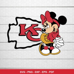 cartoon, playful, modern with a sports fan art twist Chiefs logo SVG for Cricut and Silhouette