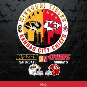 modern, clean, sports-themed with bold typography and team logos Chiefs SVG for Cricut and Silhouette