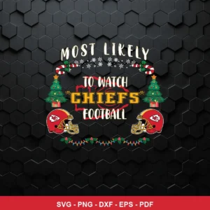 modern with festive cartoon elements Chiefs SVG expressing team pride and festive cheer for Cricut and Silhouette