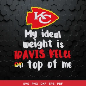 modern, minimalist text-based design with team logo Chiefs SVG expressing admiration/celebration for Cricut and Silhouette