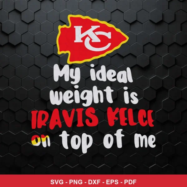 modern, minimalist text-based design with team logo Chiefs SVG expressing admiration/celebration for Cricut and Silhouette