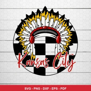 modern minimalist with a focus on symbolic elements Chiefs SVG for Cricut and Silhouette