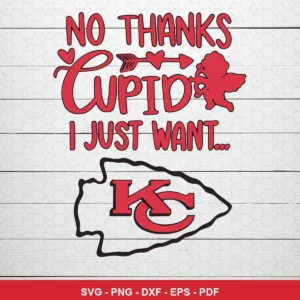 modern cartoon style with playful typography Chiefs SVG expressing affectionate fandom for Cricut and Silhouette