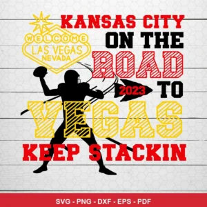 modern silhouette with bold collegiate typography Chiefs player SVG for Cricut and Silhouette