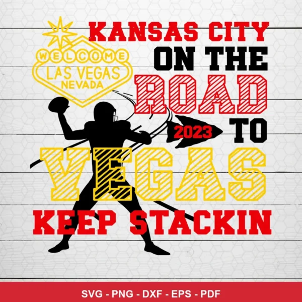 modern silhouette with bold collegiate typography Chiefs player SVG for Cricut and Silhouette