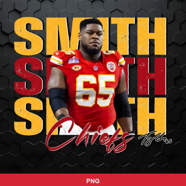 modern photographic with bold typography Chiefs player SVG expressing pride/strength for Cricut and Silhouette