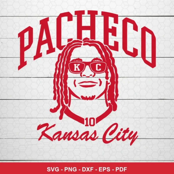 minimalist line art with modern typography Chiefs player SVG for Cricut and Silhouette