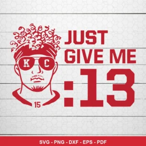modern minimalist line art with bold typography Chiefs player SVG expressing anticipation/confidence for cutting machines