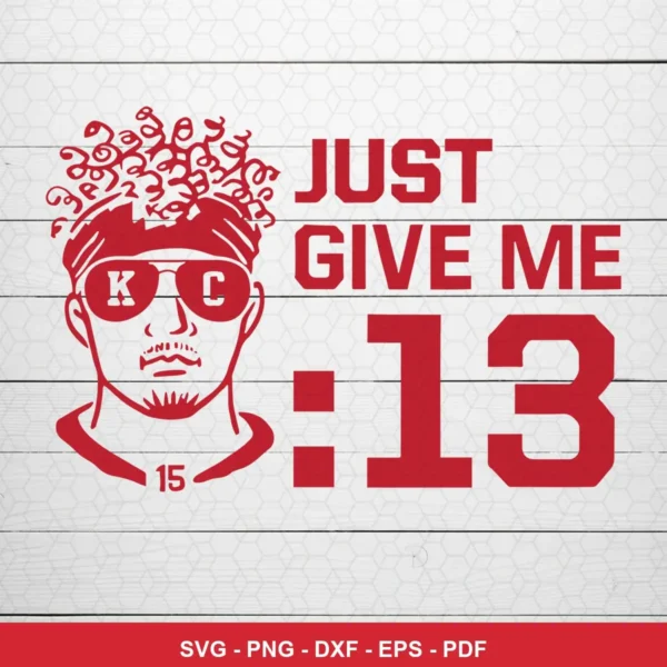 modern minimalist line art with bold typography Chiefs player SVG expressing anticipation/confidence for cutting machines