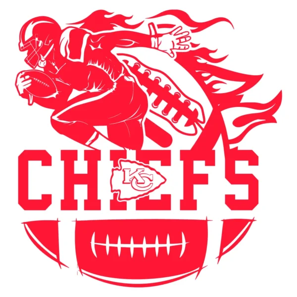 bold and dynamic, with a vintage flair Chiefs classic SVG design showing excitement and pride for Cricut and Silhouette cutting machines