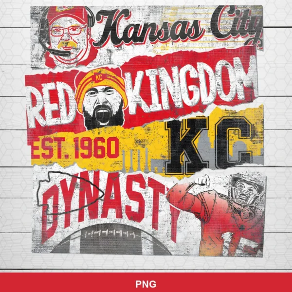 vintage distressed collage with mixed typography and sketch-style illustrations Chiefs player SVG for Cricut and Silhouette