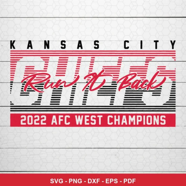 modern, clean typography-focused design Chiefs player SVG expressing pride and celebration for Cricut and Silhouette