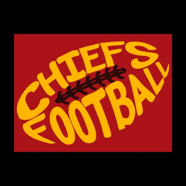 bold and modern with a playful twist Chiefs classic SVG design showing excitement and pride for Cricut and Silhouette cutting machines