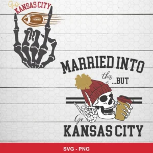 modern cartoon with vintage typography elements Chiefs SVG expressing pride and fandom for Cricut and Silhouette