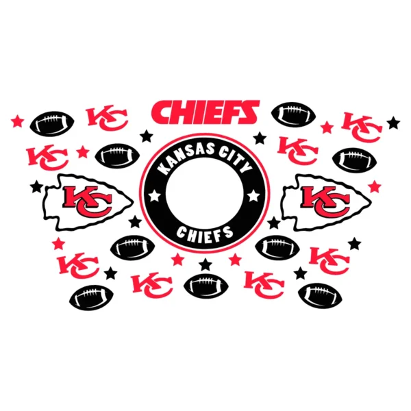 bold and modern with a touch of vintage elements Chiefs classic SVG design showing excitement and pride for Cricut and Silhouette cutting machines