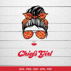 modern minimalist with cartoon elements Chiefs SVG expressing team pride and style for Cricut and Silhouette