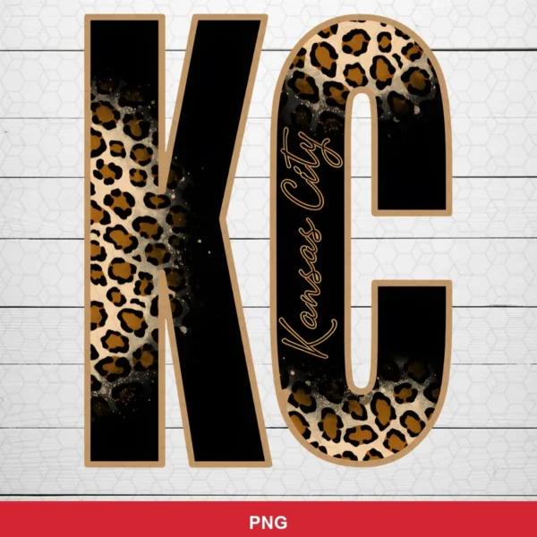 modern with a trendy leopard print pattern and clean typography Chiefs SVG for Cricut and Silhouette