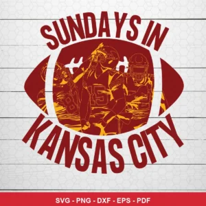 modern silhouette with sports illustration Chiefs SVG expressing team pride and celebration for Cricut and Silhouette