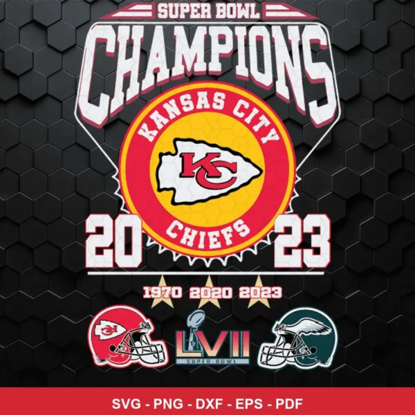 modern sports championship graphic Chiefs player SVG expressing celebration/pride for Cricut and Silhouette
