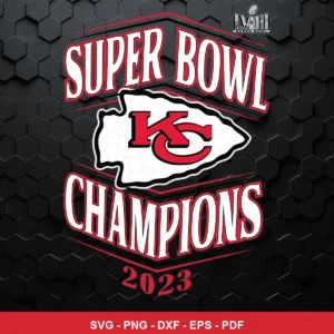 modern, clean, and bold with a focus on typography and team logo Chiefs player SVG for Cricut and Silhouette