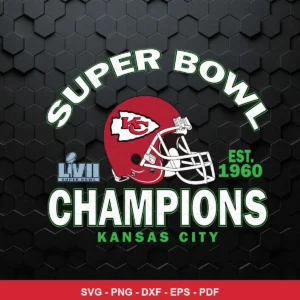 modern, clean, sports-themed with a hexagonal textured background Chiefs player SVG for Cricut and Silhouette