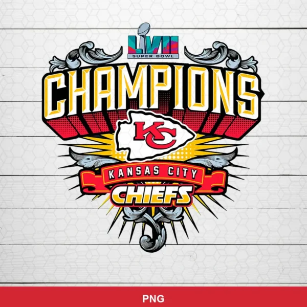 modern sports graphic with vintage ornamental elements Chiefs SVG expressing celebration and pride for Cricut and Silhouette