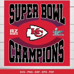 modern sports graphic with bold typography and team logo focus Chiefs SVG for Cricut and Silhouette