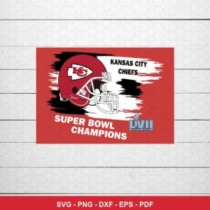 modern graphic with bold colors and clean lines Chiefs helmet SVG expressing celebration/pride for Cricut and Silhouette