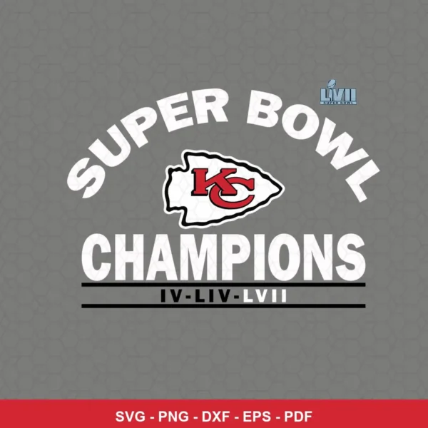 modern, clean, minimalist Chiefs SVG expressing celebration/pride for Cricut and Silhouette