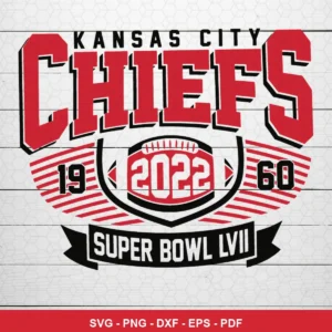modern sports typography with bold, collegiate-style lettering and clean graphic elements Chiefs player SVG
