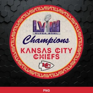 modern, clean, and professional with a focus on championship celebration Chiefs logo SVG for Cricut and Silhouette