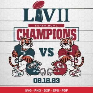 cartoon style with bold, modern sports illustration Eagles rivalry SVG for Cricut and Silhouette