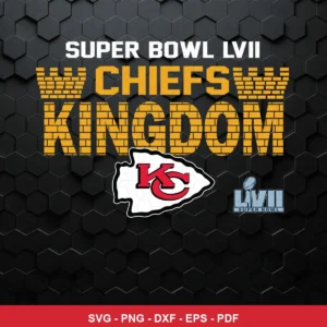 modern, clean, and bold with a sports branding aesthetic Chiefs SVG expressing pride and celebration for cutting machines